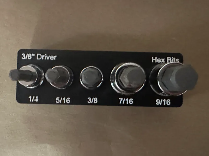Gridfinity 3/8 Hex-bit sockets (Imperial)
