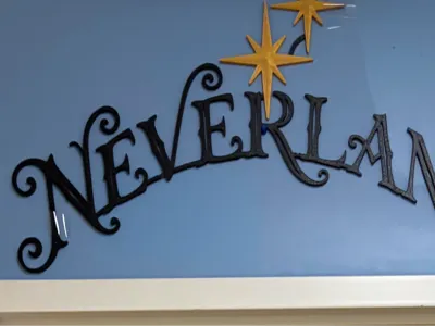 Neverland Hanging Sign