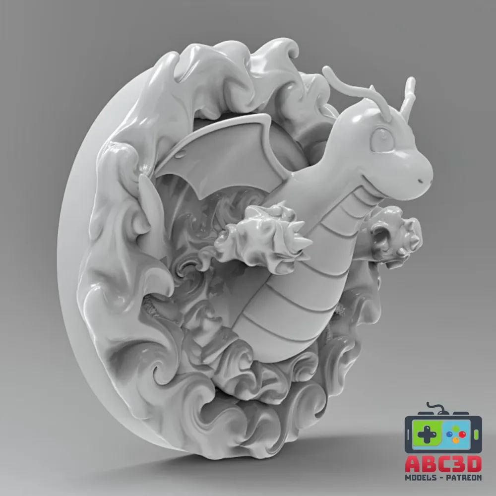 Dragonite Pokemon Fridge Magnet or Wall Decoration by ABC3D - MakerWorld