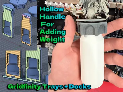 Miniature Painting Handle Batch Bulk Gridfinity