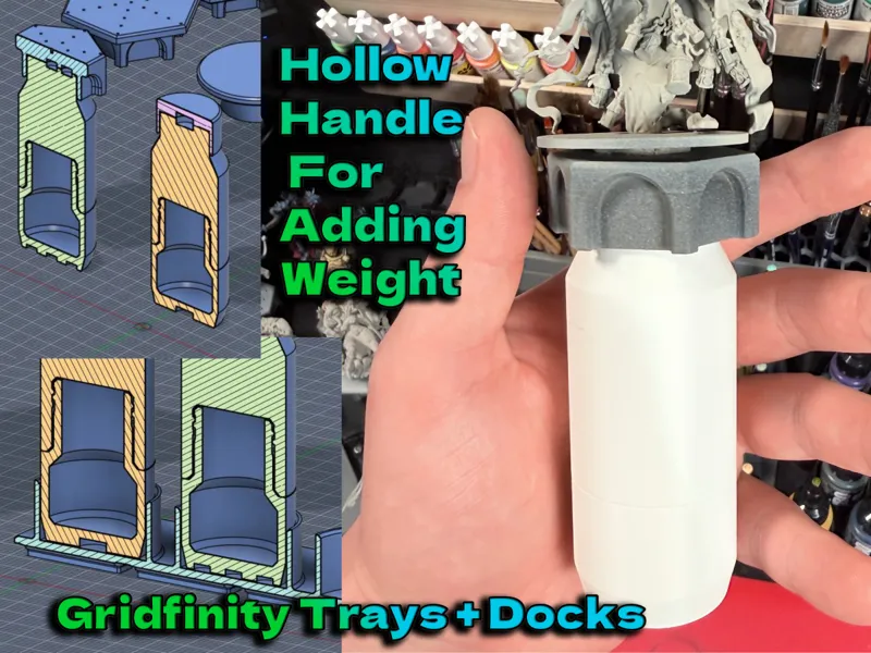 Miniature Painting Handle Batch Bulk Gridfinity
