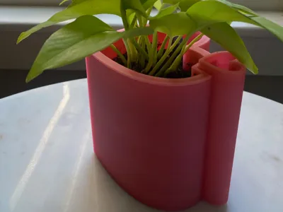 Self-watering Heart shaped pot