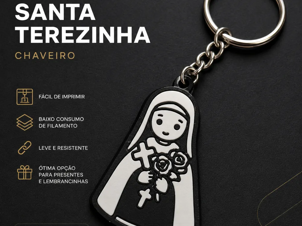Llavero: Chaveiro - Santa Terezinha. Referencia del modelo original.