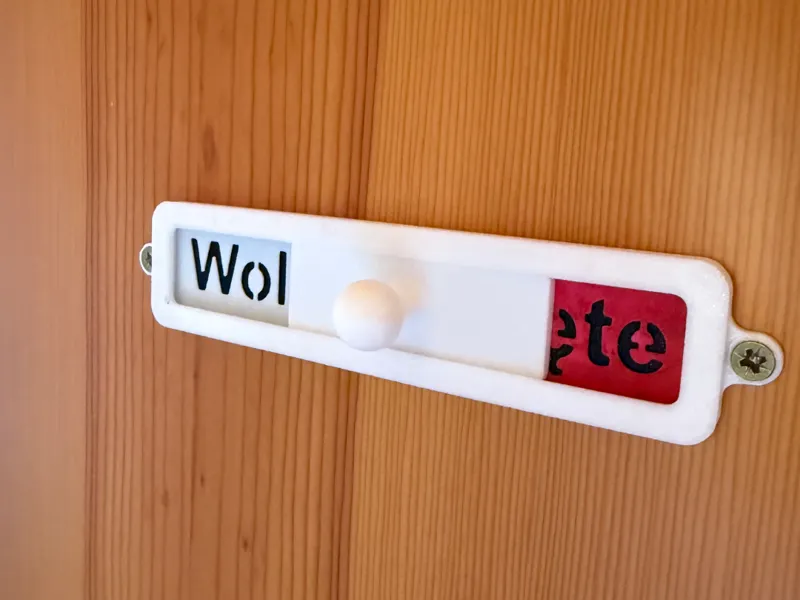 Wolne / zajęte wc sign