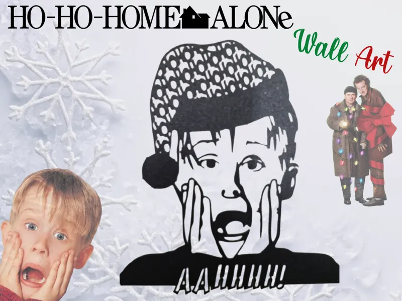 Ho-Ho-Home Alone Wall Art  ( Kevin Style )