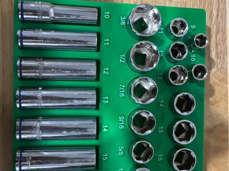 ToolPro 3/8" Socket organiser Gridfinity
