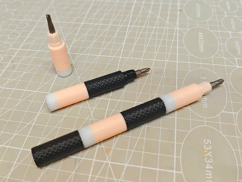 Modular Screwdriver Handles (4mm & 1/4" Hex)