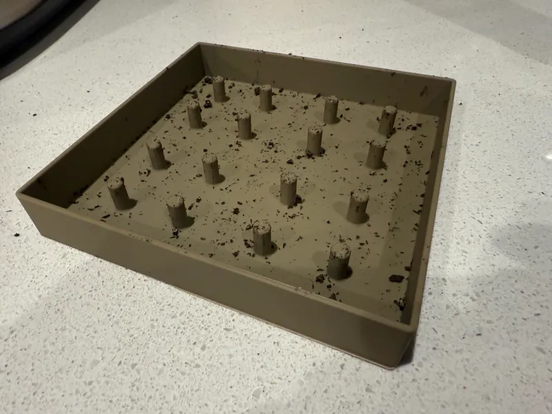 Seed Stamper for Epic Gardening 4-cell seed  tray.