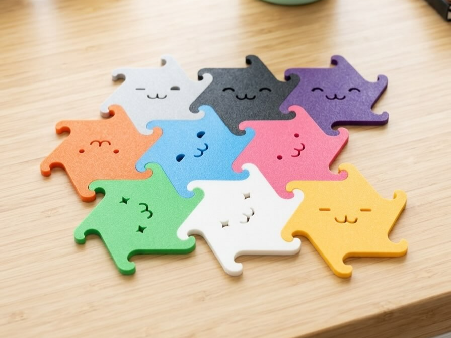 Paw Puzzle - Interactive Coaster set