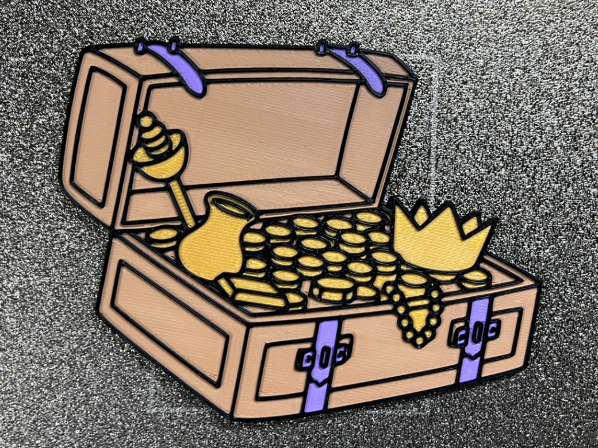 Treasure Chest Way Down Deep Tactile Story Prop