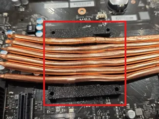 Copper plate mock-up CPU cooler DXP6800 Pro Ugreen