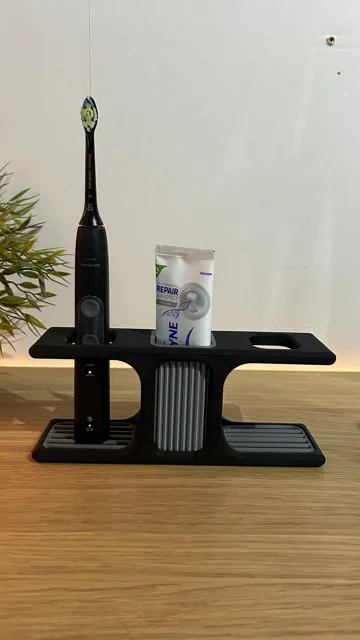 Letrero o emblema decorativo: Modern Japandi Toothbrush Stand / Holder Design 2 — vista de referencia 4
