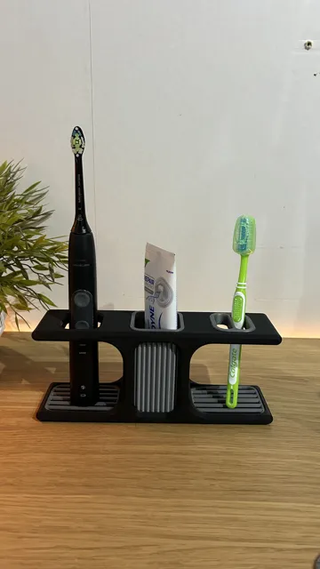 Letrero o emblema decorativo: Modern Japandi Toothbrush Stand / Holder Design 2 — vista de referencia 5