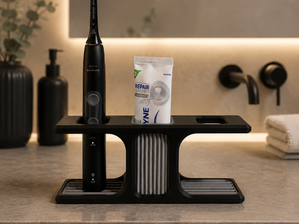 Modern Japandi Toothbrush Stand / Holder Design 2 3D model