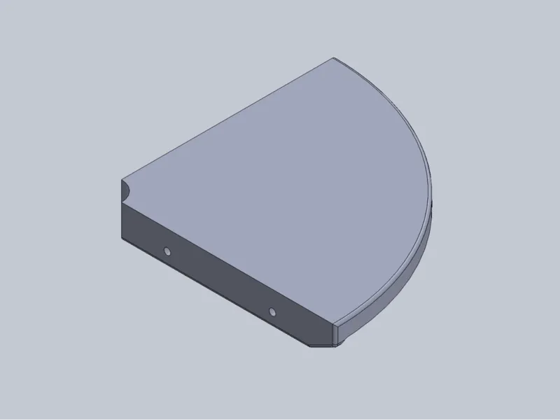 Corner shelf - 7in/178mm radius