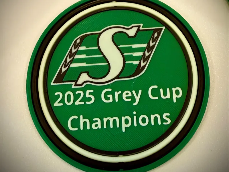 Sask Roughriders GreyCup 2025 Christmas Ornament