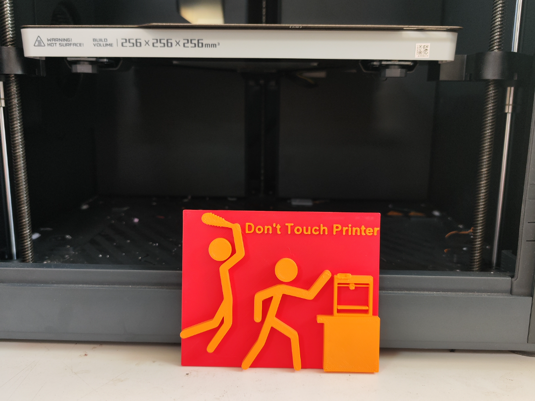 Miniatura 1 do modelo 3D 不要触碰打印机！Don't Touch Printer!