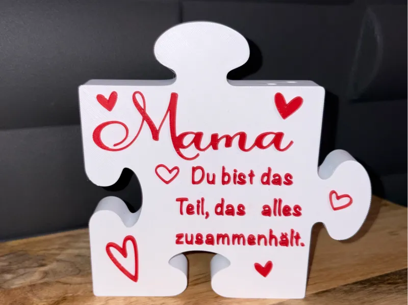 Puzzle MAMA - Mama Puzzleteil - Geschenk