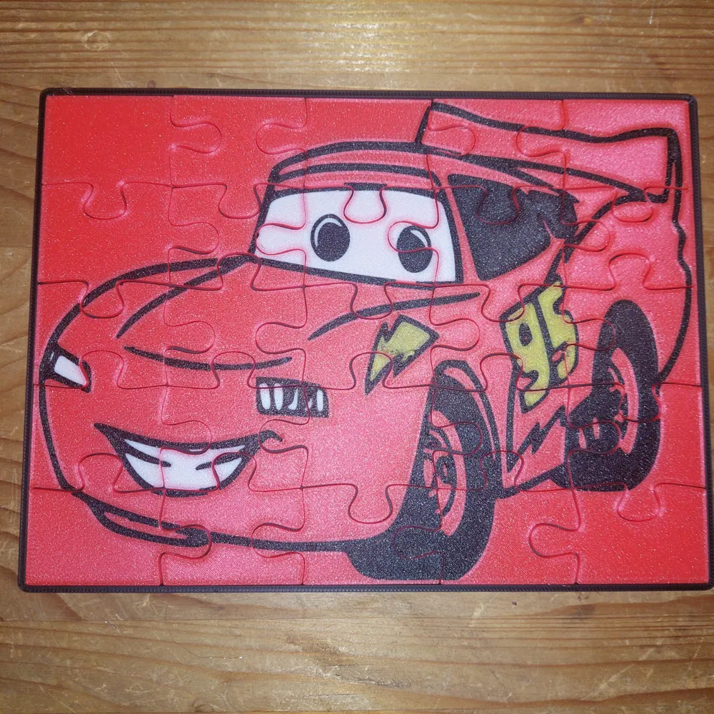 Kids Puzzle Disney Cars Lightning Mcqueen by Andy1989 - MakerWorld