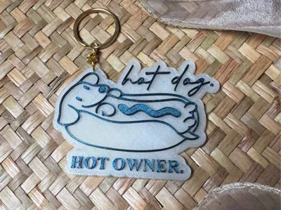Dachshund Keychain / Dachshund Keychain