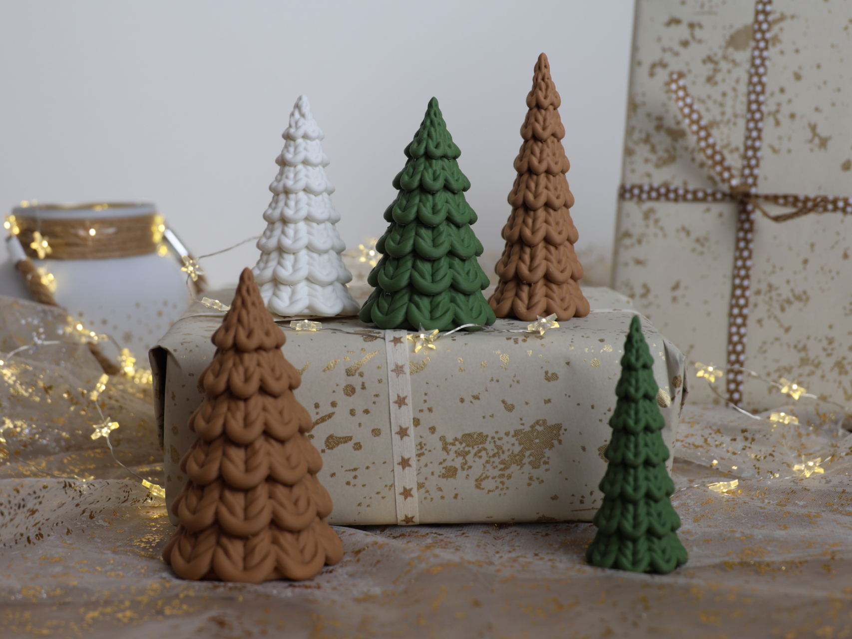 Knitted Christmas Trees – 3 Design Set - 1