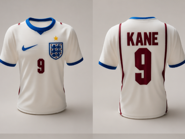 England 3D Jersey – Kane Wolrd cup