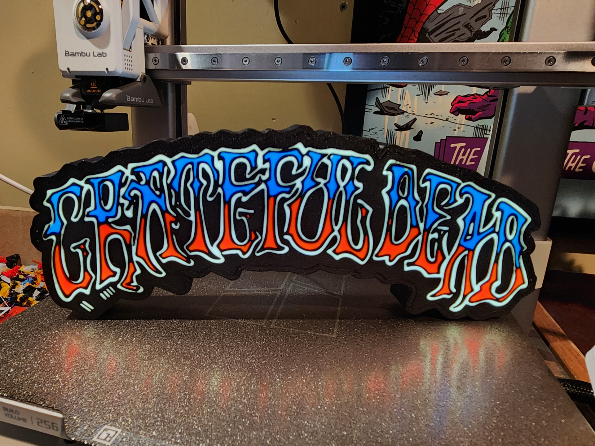 Grateful Dead LED wall art