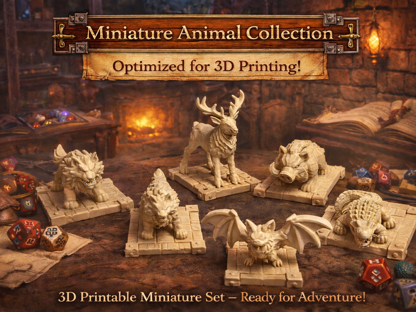 Miniature Animal Collection 3D Printable Creature