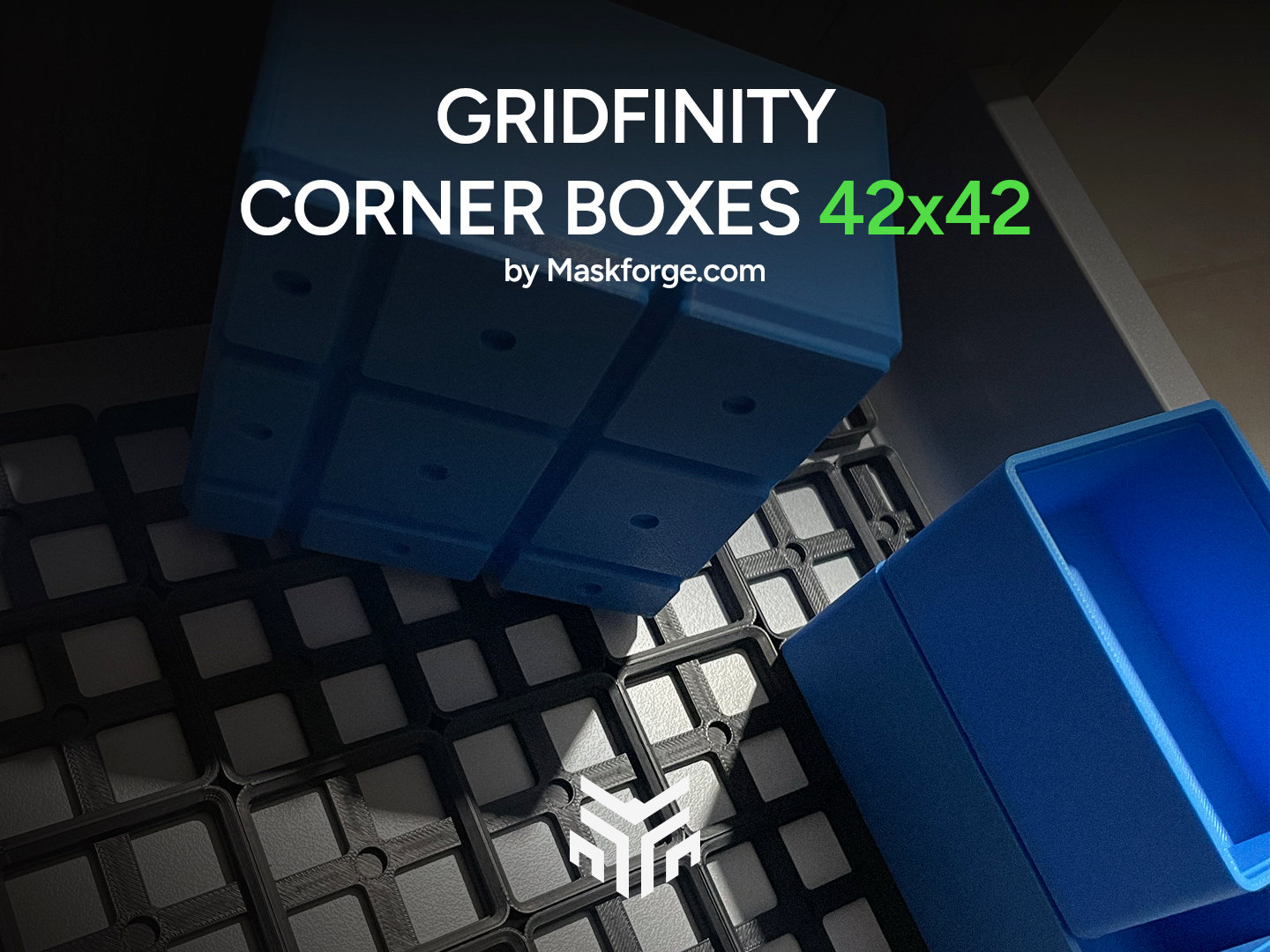 Gridfinity 42×42 Full & Half Corner Box | Set 2