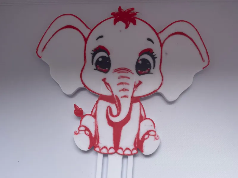 Lesezeichem kleiner Elefant