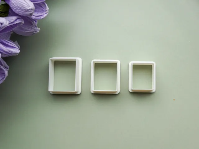 Rectangles Set Clay Cutter For Earrings Necklaces