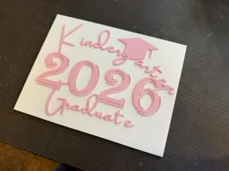 Kindergarten 2026 Graduate Sign
