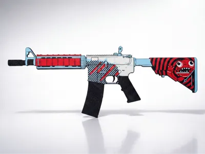 M4A4 | Bullet Rain - 3D Printed Wall Art