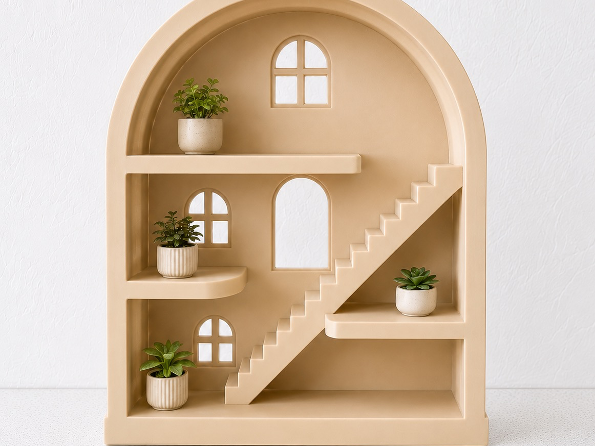 Mini Dollhouse Display Shelf|No AMS|No Supports