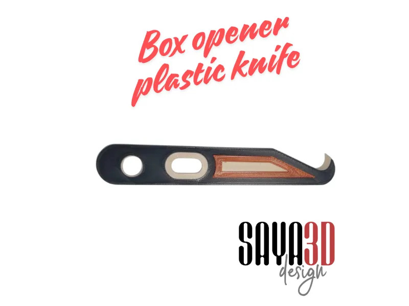 Box opener plastic knife 