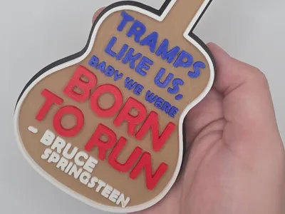 Rock Lyric Guitar Sign – Born to Run
