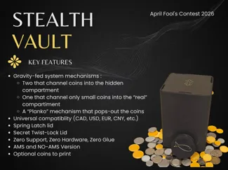 Stealth Vault: Modern piggy bank /Hidden Mechanics