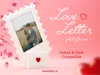 Complete Love Letter photo frame set
