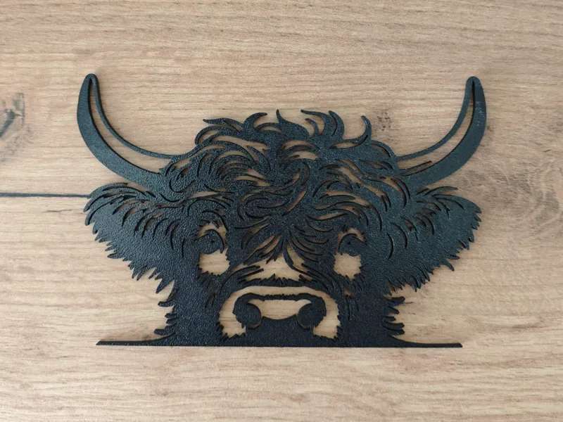 Hochlandrind Wandbild | Highland Cow 2D