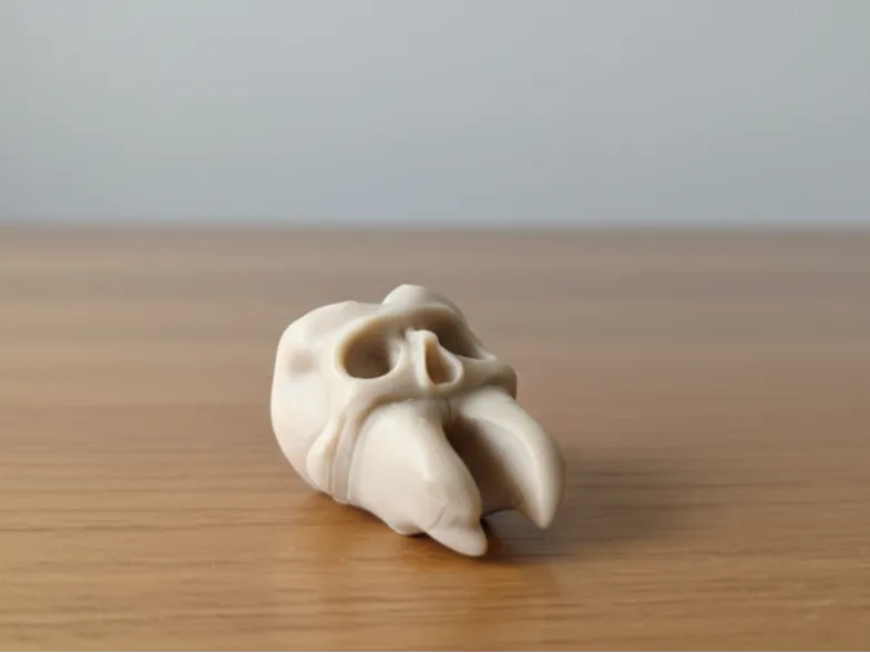 Llavero de diente calavera