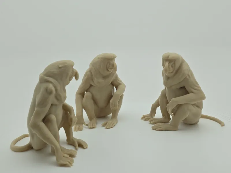 Melancholic Meme Nose Monkey Desk Buddy