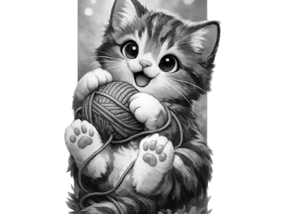 Happy Kitten Bookmark
