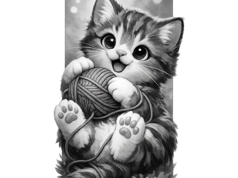 Happy Kitten Bookmark
