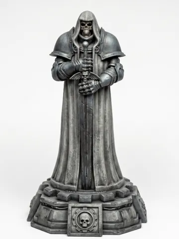 Escenografía en miniatura: Grimdark / Fantasy Knight Statue Wargaming Terrain — vista de referencia 2