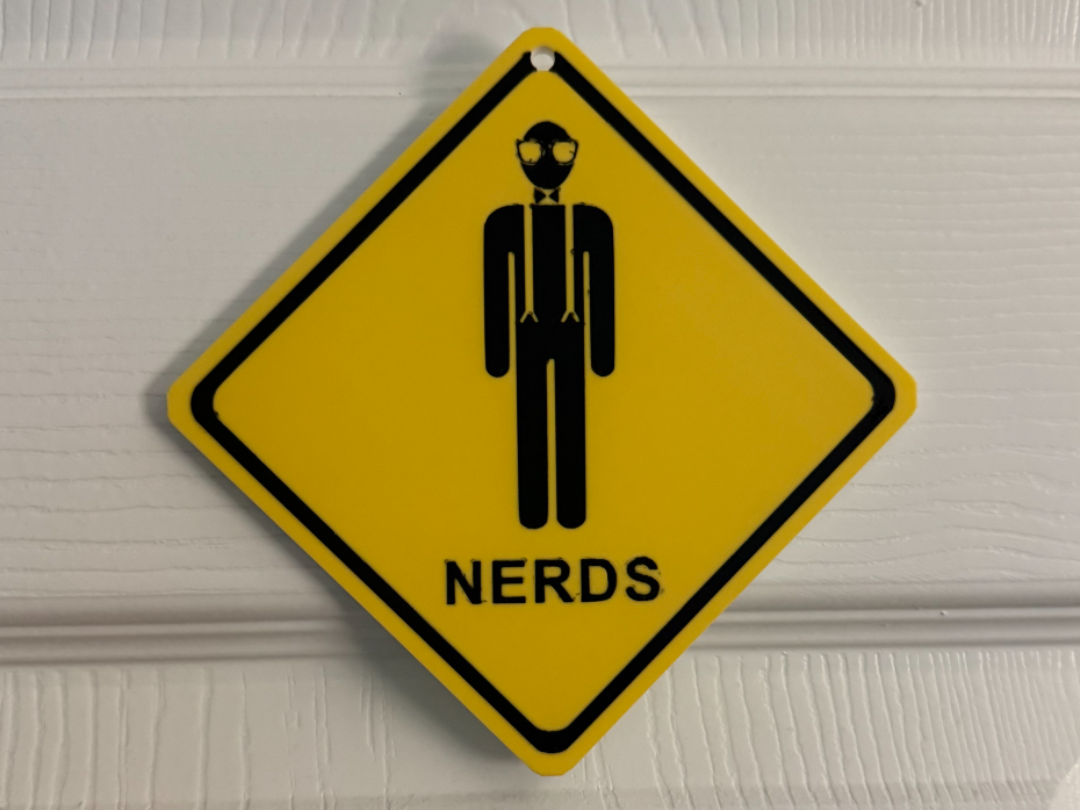 NERDS DOOR SIGN