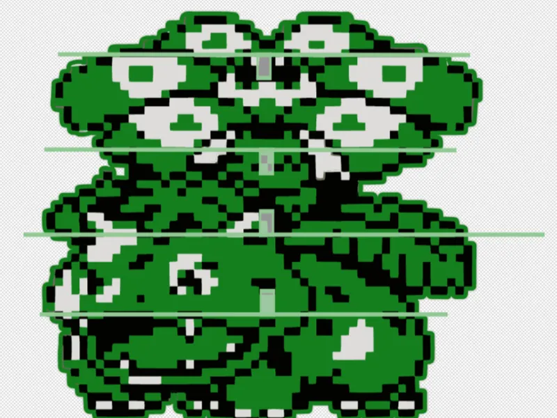 Venusaur Pixel flexi fidget