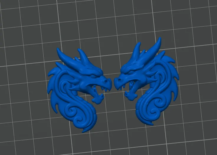 Pendientes dragones chinos view 4