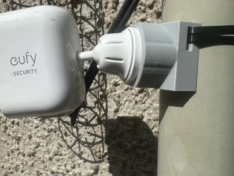 Eufycam 2c pro drain pipe mount