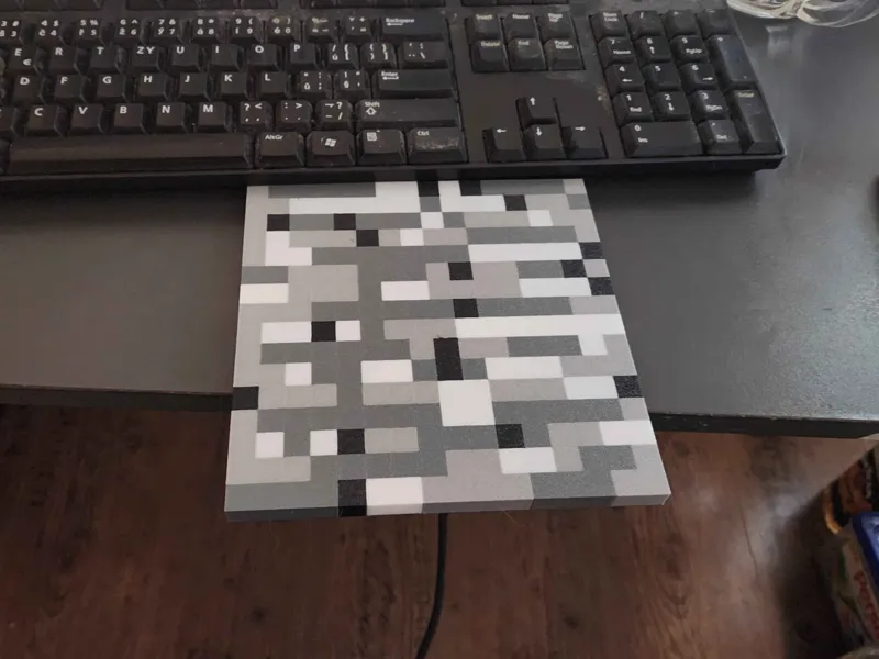 Minecraft 4 color bedrock plate
