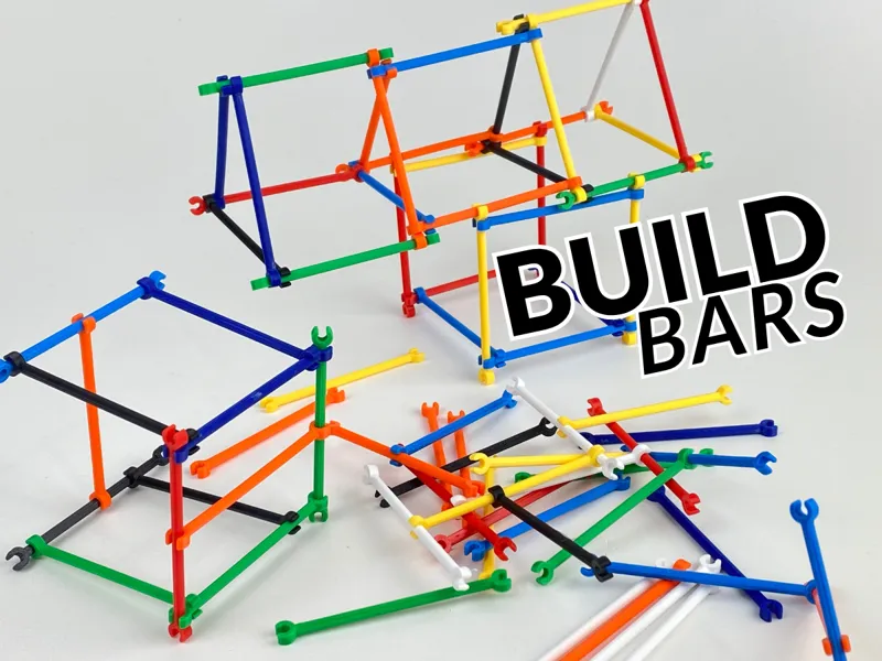 Interlocking Building Bars Creative STEM Models